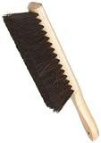 Weiler 71019 Horsehair Counter Duster with Wood Handle, Wood Block, 2-1/2" Head Width, 8" Overall Length, Natural