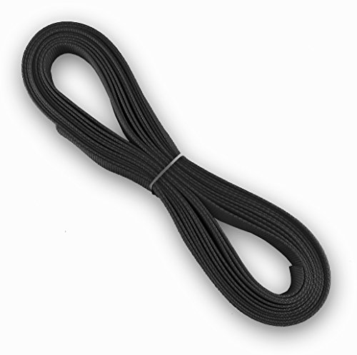 1" Tubular Nylon Webbing (22.5'), Black