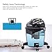 AUTLEAD Wet Dry Vacuum 5.5 HP 5 Gallon Pure Copper Motor Wet/Dry/Blow 3 in 1 Shop Vac, Stable Round Bucket Design with Pulley System and HEPA Filter, WDS01A