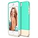 iPhone SE Case, Maxboost [Vibrance Series] Protective Case For Apple iPhone SE (2016) & iPhone 5S 5 SOFT-Interior Slider Style Hard Cases Cover - Turquoise/Champagne Gold