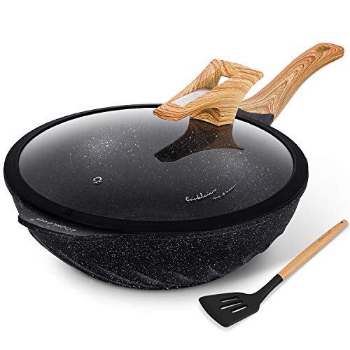 Chinese Wok Nonstick Diecasting Aluminum Dishwasher Safe Scratch