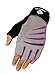 Bionic Women's Cross-Training Fingerless Gloves, Gray/Purple, Medium