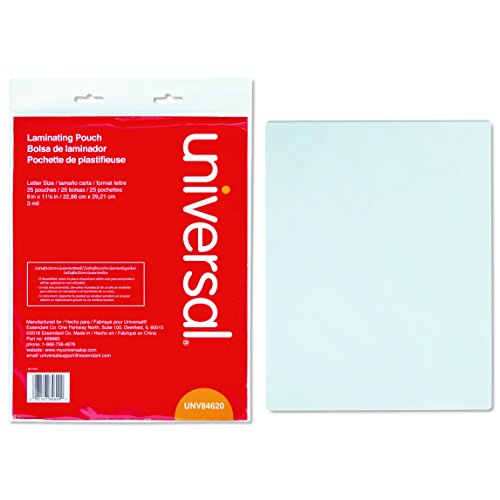 Universal Clear Laminating Pouches, 3 Mil, 9