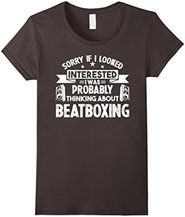 Women's Beatbox Shirt - Thinking About Beatboxing Shirt XL Asphalt