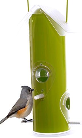 Metal Tube Wild Bird Feeder Attract More Birds Perfect for Garden Decoration, Great Bird Feeders for Small &amp; Medium Birds, Easy to Clean and Fill Bird Feeder Hanger Included Great Gift &amp; Fun Idea!