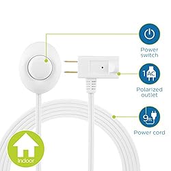 Philips Plug-in Footswitch, 9 Ft, 1-Outlet Flat