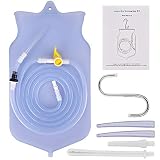 HailiCare Enema Bag Sets for Colon Cleansing with Silicone Hose - 2 Quart, Open Top - Reusable for Home, Douche, Coffee & Water Colon Cleansing/Detox Enemas