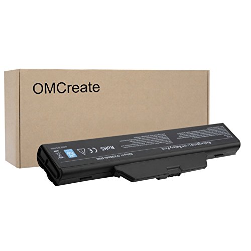 OMCreate New Laptop Battery for HP Compaq 510 550 610 Series / Business NoteBook 6720S 6730S 6730 6735S 6820S 6830S,fits P/N HSTNN-IB51 HSTNN-IB62 - 12 Months Warranty [Li-ion 6-Cell]