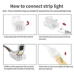 RGBZONE 32.8ft 3Pin LED Extension Cable Wire and