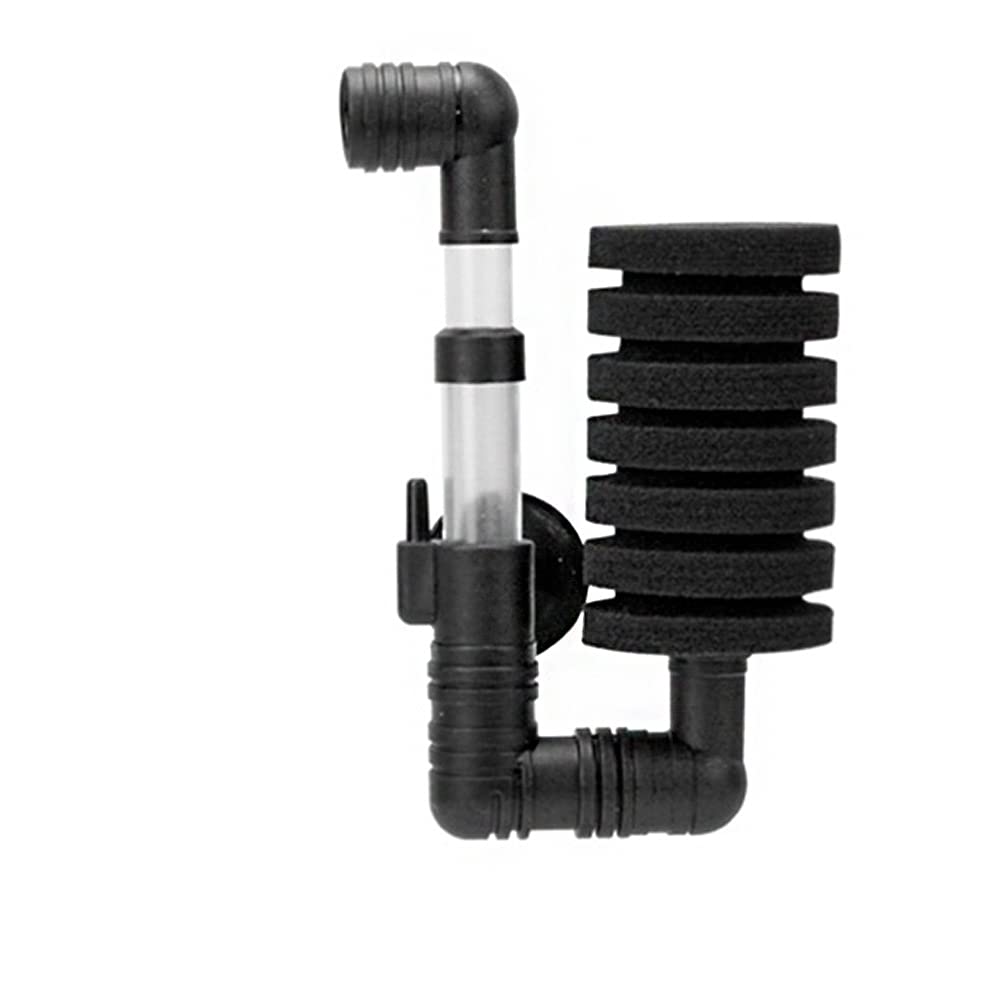 ANCLLO Air Pump Sponge Filter Biochemical Sponge for Aquarium Fish Tank Up to 60L Aquarium Filter, Black