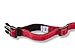 Premium Dog Collars | Reflective Lines for Safer Night Walks | Padded Webbing Protects Dogs From Rashes | Weather-proof Nylon Material Will Not Bleed Color | For Medium & Large Dogs | Red