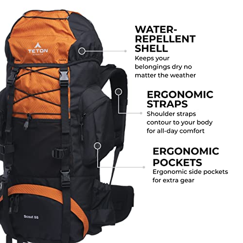 TETON Sports Scout Internal Frame Backpack HighPerformance Backpack