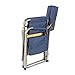 Kamp-Rite Portable Outdoor Beach Patio Lawn Director's Chair w/Cooler, Table, & Cup Holder for Backyard, Tailgate, & Sports, 350LB Capacity, Navy/Tan