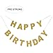 Sparkly Gold Glitter Happy Birthday Banner | Birthday Party Decorations | Gold Happy Birthday Sign | Gold Party Supply