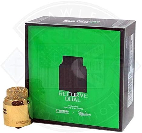 Wotofo Recurve Dual RDA Gold | 100% Authentic WOTOFO | Fast Delivery | No Nicotine 0% | 2ml Max
