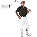Golf Knickers White Microfiber (Plus Fours) for Men