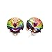 925 Sterling-silver stud earrings made with sparkling Enchanted Forest crystal from Swarovski®. London gift box.