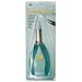 The Beadsmith Round Nose/Nylon Flat Nose Coiling Plier, 5.5 inches (140mm), Aqua comfort grip handle, protecting wire when creating loops, no spring