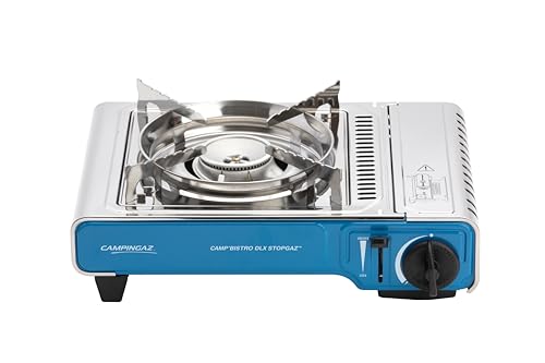 Campingaz Camp Bistro DLX Stopgaz 2000009655 Gas Stove, Blue, XL