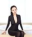 LOVER Womens Sexy Lingerie Double Zipper Long Sleeves, Black, Size One Size
