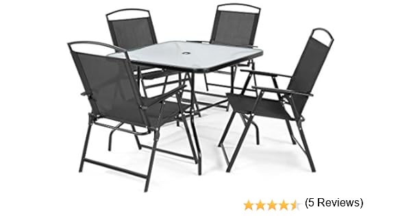 Mainstays Cranston 5 Piece Sling Folding Dining Set Amazon Ca
