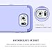 BENTOBEN Case Compatible with Samsung S6 Case, Shockproof Slim Three Layer Heavy Duty High Impact Resistant Soft Silicone Hard PC Hybrid Protective Case Cover for Samsung Galaxy S6 G920 Purple