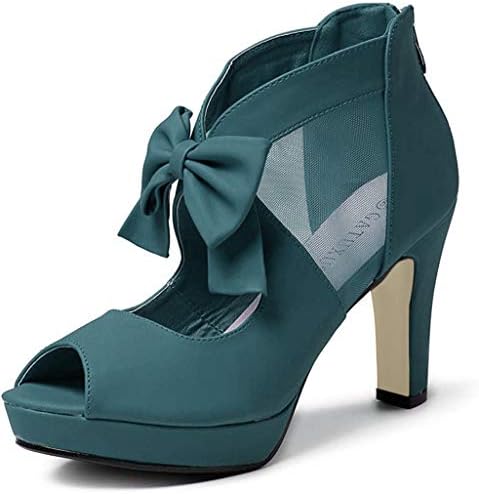 dark green strappy heels