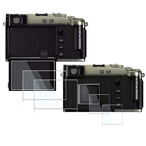 debous Screen Protector Compatible for Fujifilm Fuji X-pro3 Xpro3 Mirrorless Digital Camera,Anti-Scratch Anti-Finger Tempered Glass Clera Hard Protective Film Shield Cover Guard (6PCS)