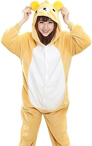 DigerLa Unisex Bear Jumpsuit Cosplay Costume Adult Sleepsuit Pajamas Onesie