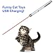 Cat Laser Toys - Crazy Cat Chase Toys - Interactive LED Light Pet Toys - Laser Light Training Tools - USB Charger