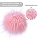 Coopay 24 Pieces Faux Fox Fur Pom Pom Balls DIY Fur Fluffy with Elastic Loop for Hats Keychains Scarves Gloves Bags Charms Knitting Accessories (Multicolor)