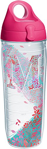 Tervis 1240129 Initial-M Botanical Insulated Tumbler with Wr