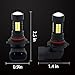 Viesyled 9006 LED Fog Light Bulbs 2800 Lumens Super Bright 9006 LED Bulb 5730 36-SMD LED 9006 Bulb HB4 LED Fog Lights for Car Truck Van - 6000K White