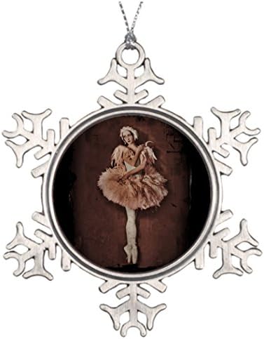 Personalised Christmas Tree Decoration Swan Lake Ballerina House Snowflake Ornaments On Toes