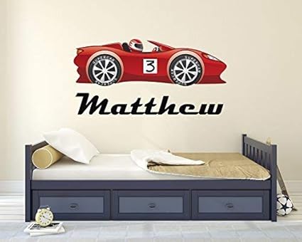 Amazon Com Lilithcroft99 Personalised Racing Name Wall