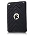 iPad Mini 4 Case, iPad A1538/A1550 Case, Hocase Rugged Shockproof Anti-Slip Hybrid Hard Shell+Silicone Rubber Bumper Protective Case for Apple iPad Mini 4th Generation 2015 - Black