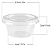 Kindpack Jello Shot Souffle Cups with Lids,2-Ounce,130 Sets，Slime Containers,Disposable and Reuseable Portion Cups Sauce cup