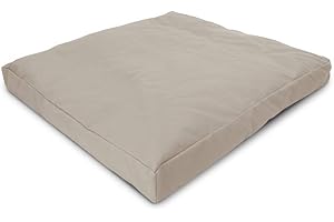 BEAN PRODUCTS MEDITATION CUSHION - Zabuton Meditation Pillows for Sitting on Floor, Yoga Cushion, Cotton Yoga Pillow, Zen Kneeling Prayer Pad- MADE IN USA - Standard 24x24x2, NATURAL