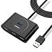 UGREEN 4 Port USB Hub 3.0 Data Hub with 3ft Portable Extension Cable High Speed Compatible for MacBook Air, Mac Mini, iMac Pro, Microsoft Surface, Ultrabooks, Black primary