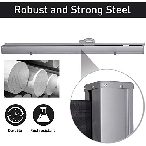 Outsunny 5' Retractable Folding Side Awning Patio Outdoor Privacy