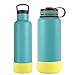 BOTTLE BOTTLE Protective Silicone Sleeve Fit 12-64oz for Water Bottle, BPA Free Anti-Slip Bottom Sleeve Cover