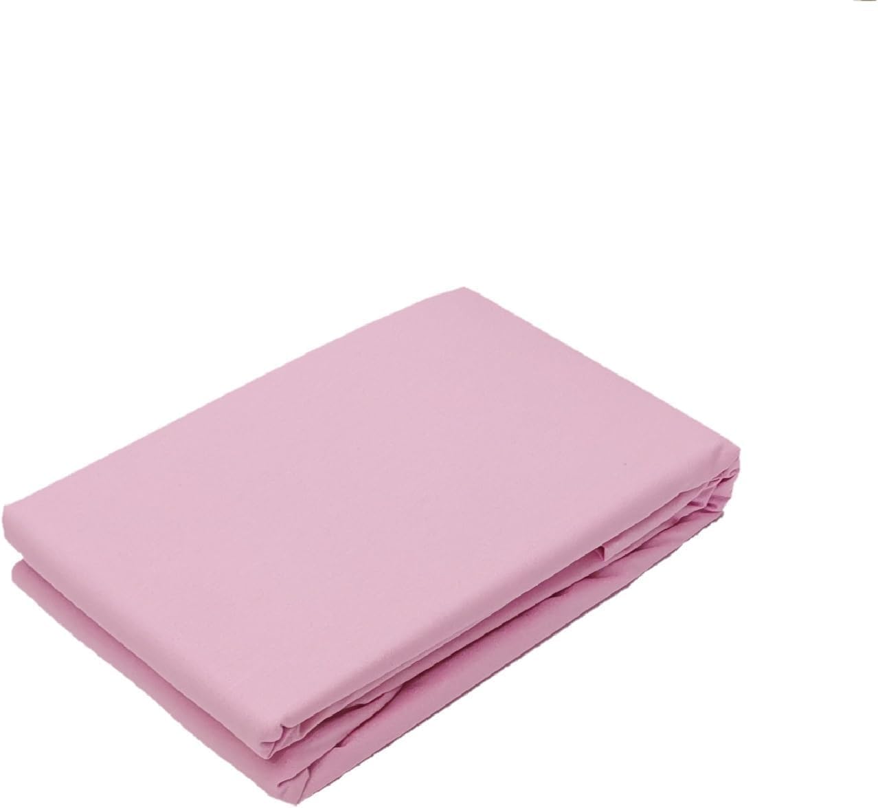 BASSETTI Ligne Pop Color Fitted Sheet 100% Cotton with Sewn Elastic Corners for Double Bed (H3 Ourtensia, 125 x 200 cm)