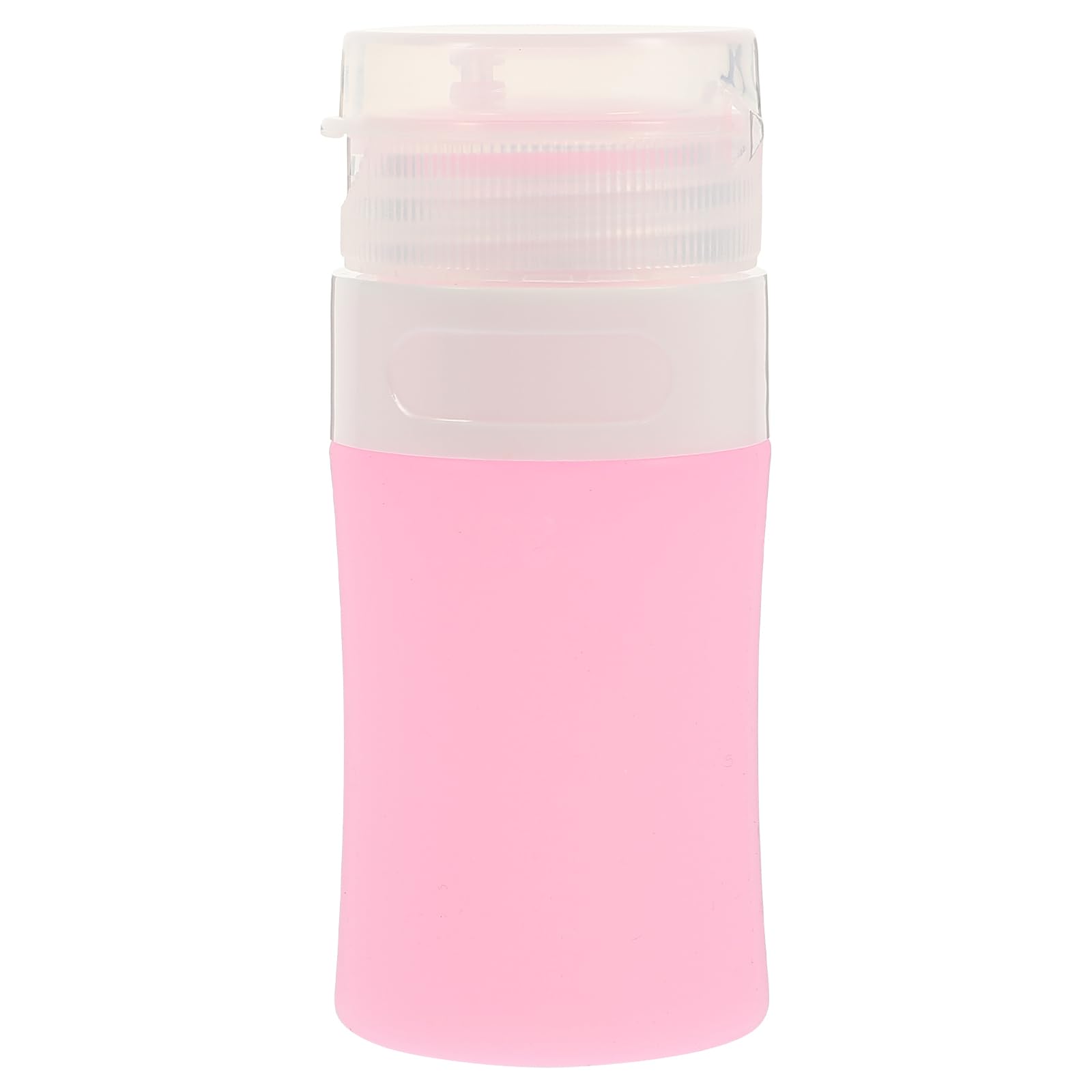 minkissy Leakproof Silicone Travel Bottles, 38ml Refillable Toiletry Containers, Portable Pink Travel Lotion Bottles for Shampoo, Conditioner, and Soap