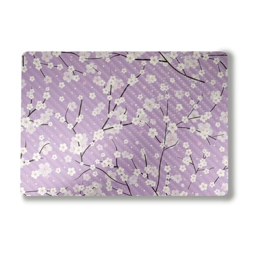 Carbon Fiber Laptop Skin Compatible with Alienware M18 R2 (2024) - Sakura Purpl…