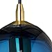 CASAMOTION Blue Pendant Lighting Over The Sink Light Fixtures Bar Counter Kitchen Island Modern Art Glass Ceiling Hanging Dining Room Table Gold KIt Organic Globe 8 Inch Height