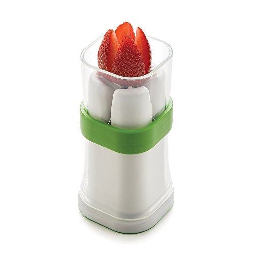 Prep Solutions by Progressive Veggie Cutter, PS-1020 Vegetable Cutter, Carrot Cutter, Quarter Carrots, Strawberries, Cucumber, Brussel Sprouts, Hotdogs
