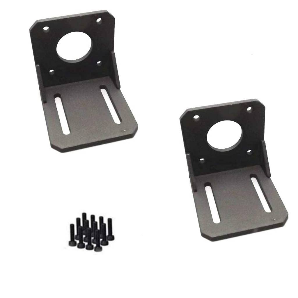 feedal 2pcs Alloy Steel 42mm Stepper Motor Mounting Bracket Fixed Base Fixing Seat for Nema 17