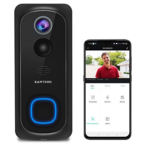 WiFi Video Doorbell Camera,KAMTRON Wireless Doorbell Camera with Chime