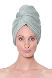 Texere Women's Bamboo Hair Towel (Single Pack) Luxury Gift Ideas for Ladies