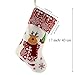 WEWILL Classic Christmas Stockings Set of 2 Elk, Snowman Xmas Character 17 inch Christmas Decorations Gift for Family Kids (Style 4)